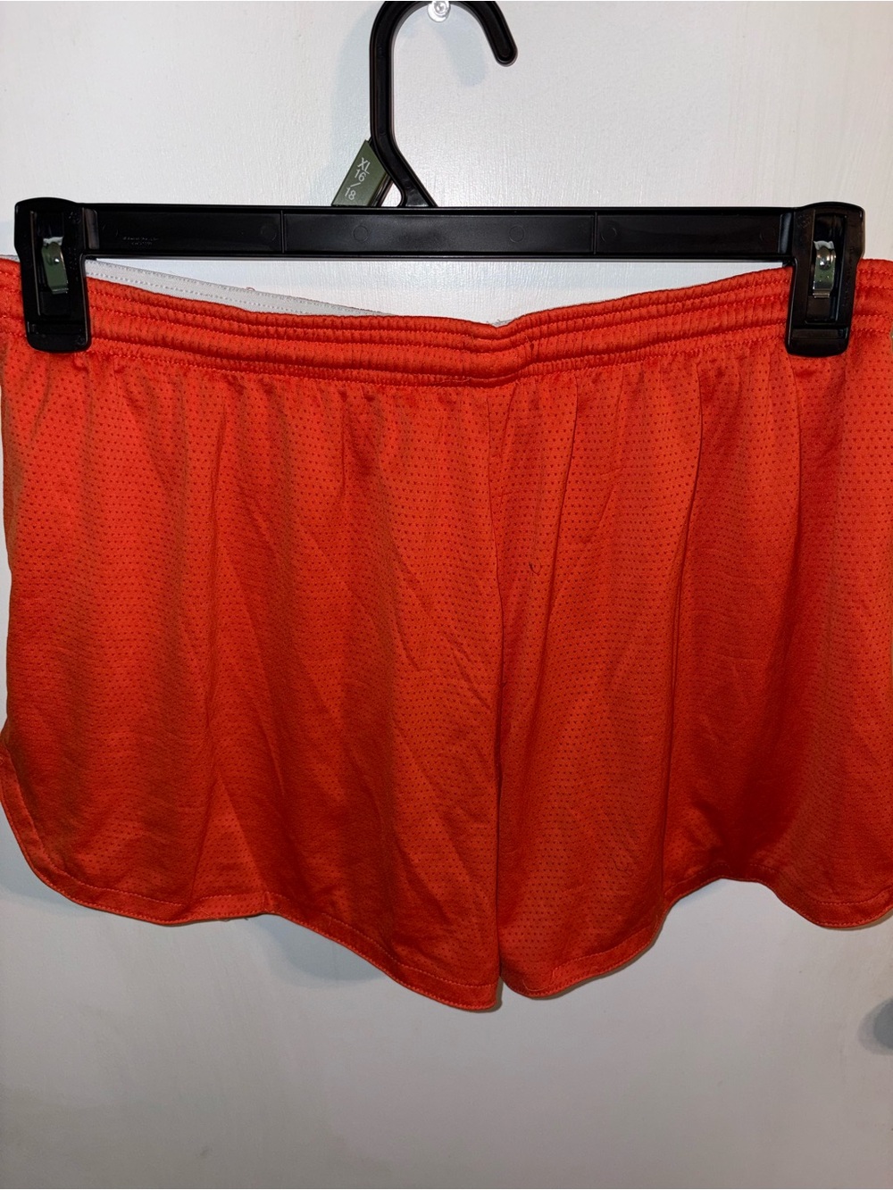 Champion Women's Orange Mesh Athletic Shorts